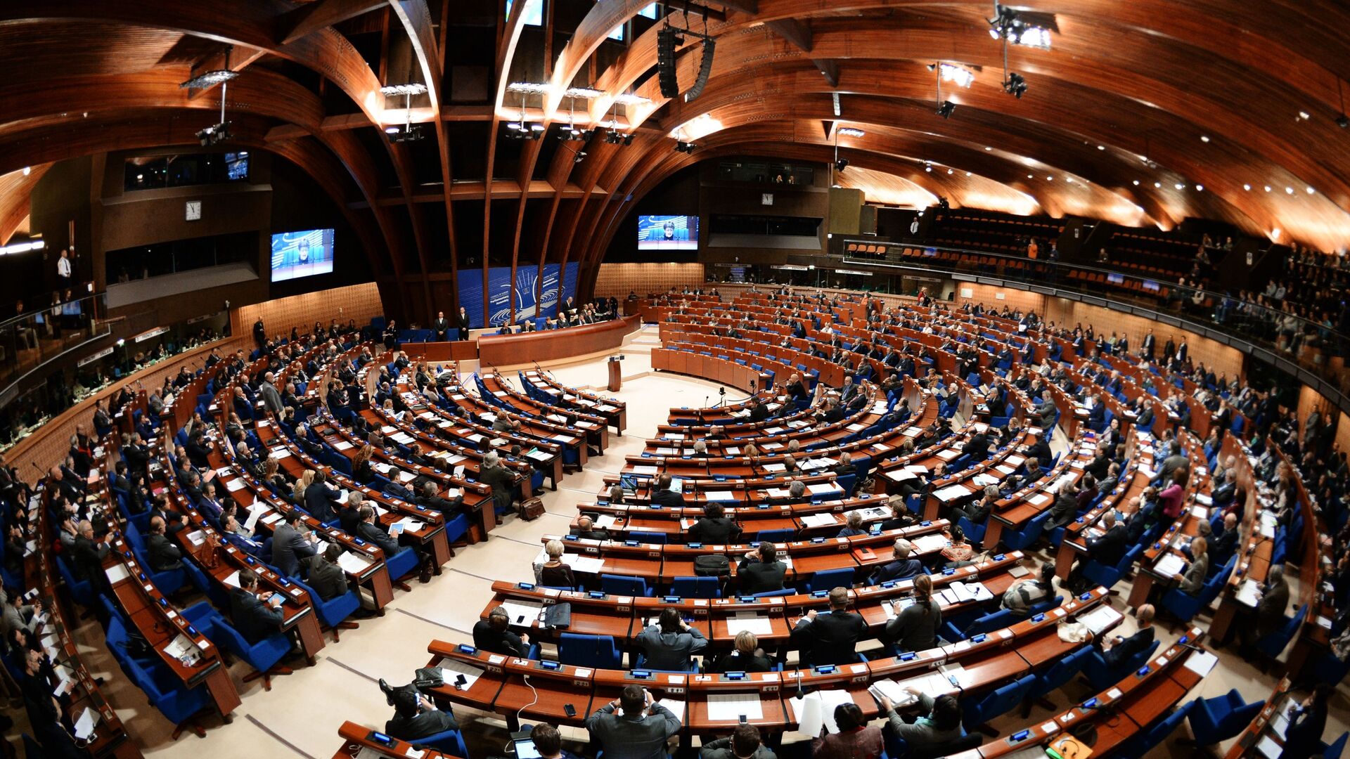 Poslanici na plenarnom zasedanju Parlamentarne skupštine Saveta Evrope - Sputnik Srbija, 1920, 22.04.2021