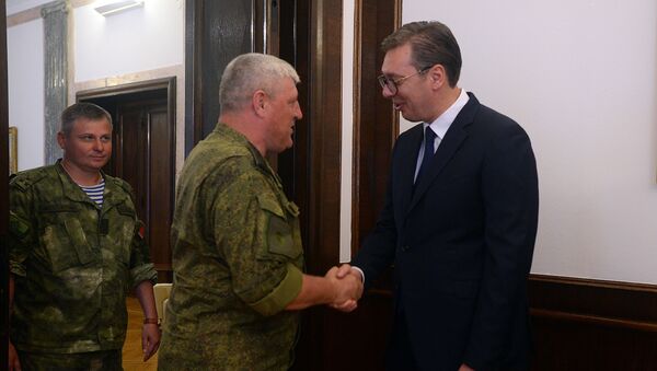 Aleksandar Vučić primio je danas delegaciju ministarstava odbrane Rusije i Belorusije - Sputnik Srbija