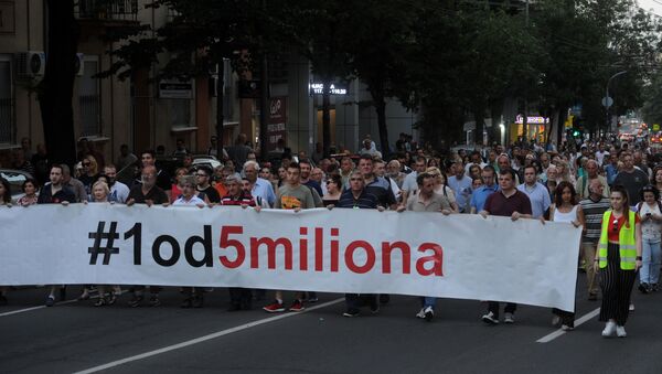 Protest „1 od 5 miliona“ u Beogradu - Sputnik Srbija