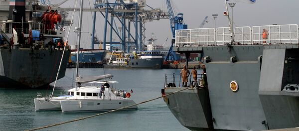 Ruski vojni protivvazdušni brod Admiral Pantelejev u luci Limasol na Kipru - Sputnik Srbija