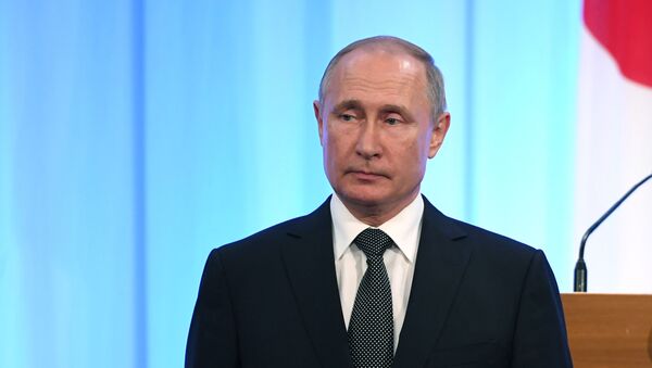 Председник Русије Владимир Путин на самиту Г20 у Осаки - Sputnik Србија