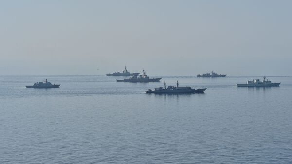 Војне вежбе Морски поветарац на Црном мору у којима учествују бродови Украјине, Грузије, Румуније, Турске, Летоније и САД - Sputnik Србија