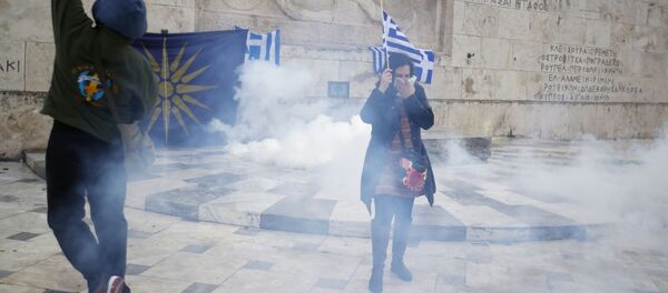 Протест у Грчкој после усвајања Преспанског споразума - Sputnik Србија