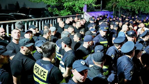 Akcija protiv televizije „Rustavi 2“ u Tbilisiju - Sputnik Srbija