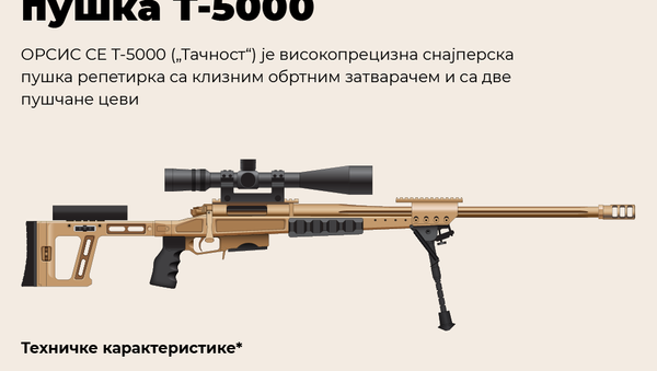 Cnajperska puška T-5000 „Tačnost“ - Sputnik Srbija