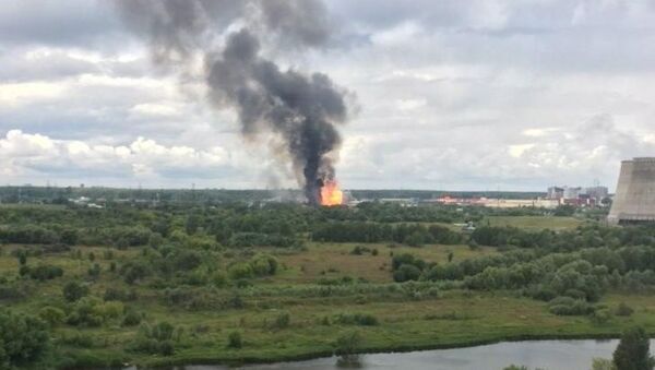 Пожар у гасној електрани у близини Москве - Sputnik Србија