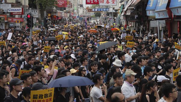 Протест у Хонгконгу - Sputnik Србија