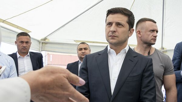 Председник Украјине Владимир Зеленски током посете Одеси  - Sputnik Србија