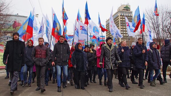 Marš „Nepokorni Donbas“ u Lubansku - Sputnik Srbija