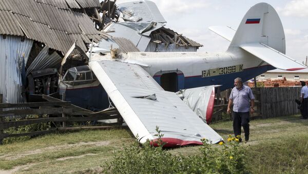Avion koji se srušio na kuću u Čečeniji - Sputnik Srbija
