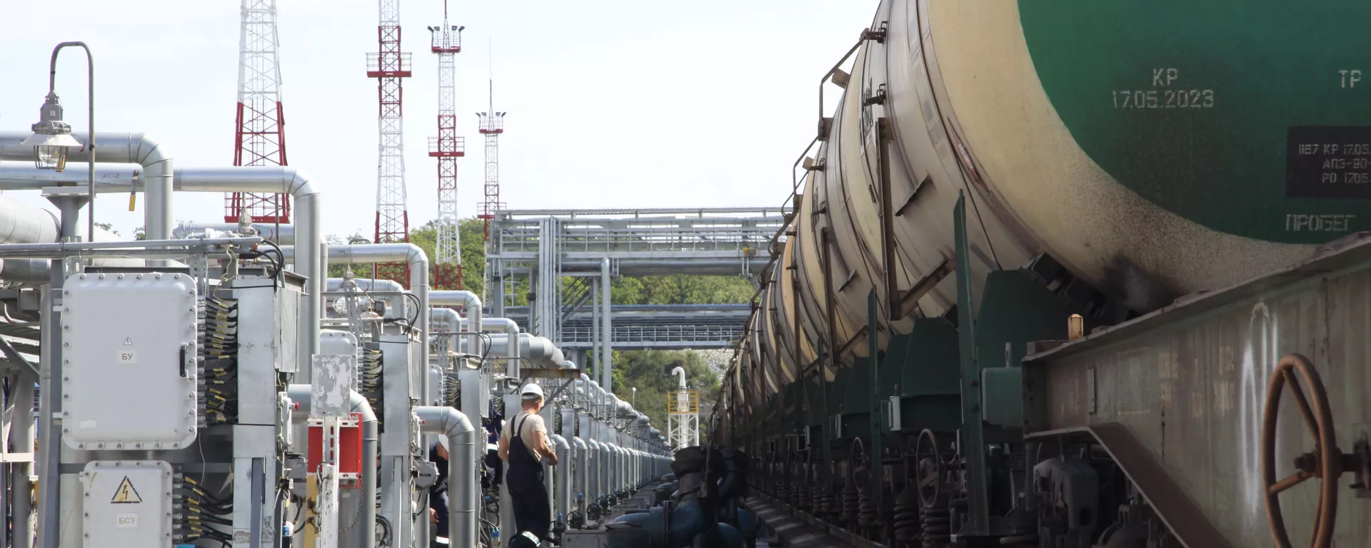 Гасоводни систем Источни Сибир - Тихи океан у морској нафтној луци Козмино у Русији - Sputnik Србија, 1920, 04.05.2022