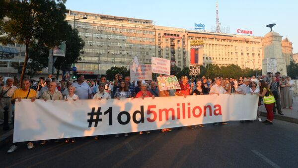 Protest Jedan od pet miliona u Beogradu - Sputnik Srbija