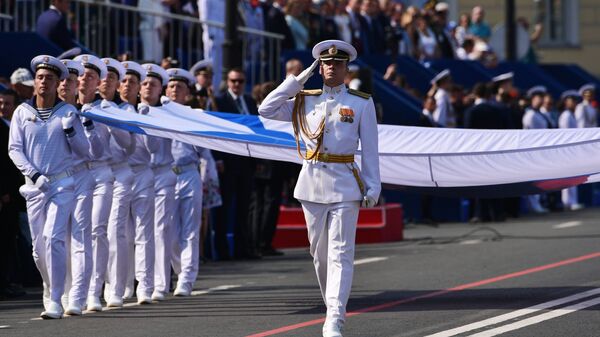 Војна парада посвећена дану Ратне морнарице Русије - Sputnik Србија
