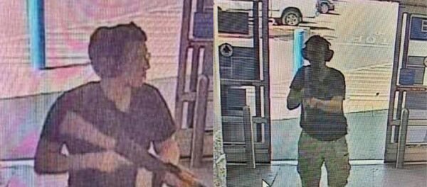 Сигурносне камере снимиле су Патрика Крусиуса приликом упада у тржни центар Волмарт у Ел Пасу. - Sputnik Србија