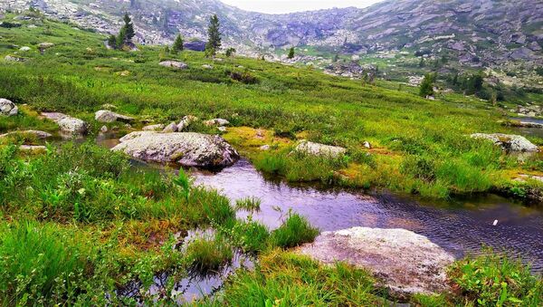 Lepote kristalno čistih jezera i potoka na Sajanskim planinama nikog ne ostavljaju ravnodušnim - Sputnik Srbija