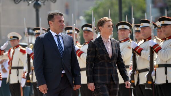 Premijerka Srbije Ana Brnabić i premijer Makedonije Zoran Zaev - Sputnik Srbija