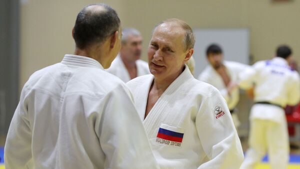 Vladimir Putin džudo sport - Sputnik Srbija