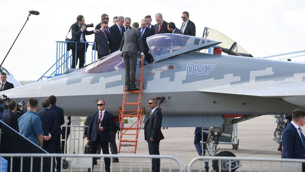 Vladimir Putin i Redžep Tajip Erdogan na MAKS-u - Sputnik Srbija
