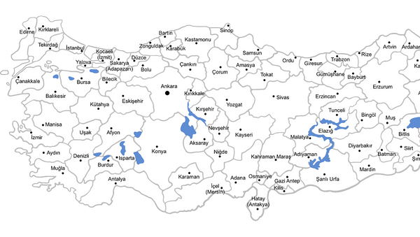 Mapa Turske - Sputnik Srbija