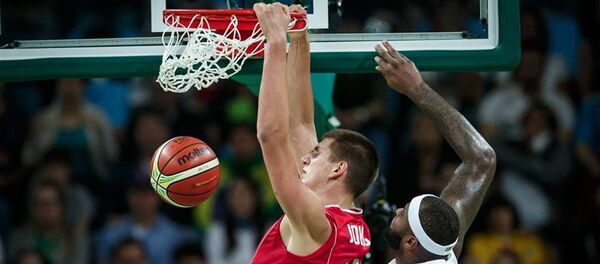 Никола Јокић, центар кошаркашке репрезентације Србије  - Sputnik Србија