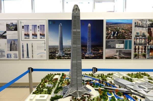 Макета куле „Ахмат“ која ће бити изграђена у Грозном, у Чеченији - Sputnik Србија