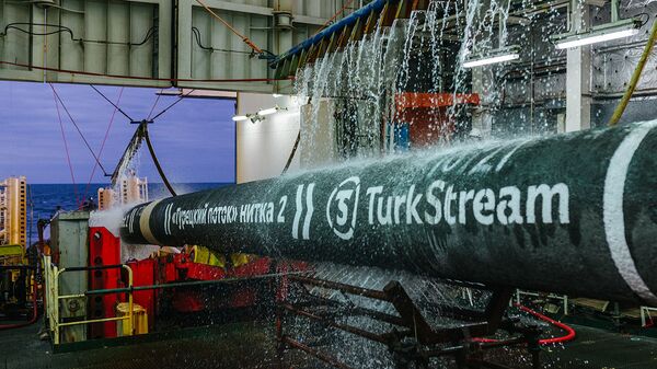 Završetak izgradnje morskog dela gasovoda Turski tok - Sputnik Srbija