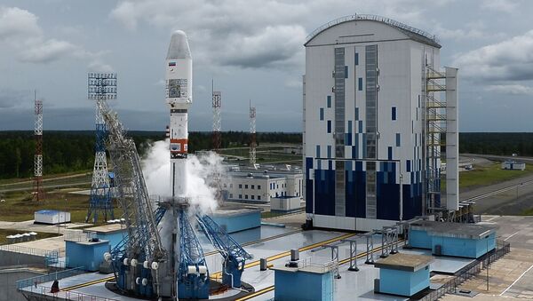 Lansiranje rakete-nosača Sojuz 2.1b sa meteorološkim satelitom Meteor M sa kosmodroma Vostočni - Sputnik Srbija