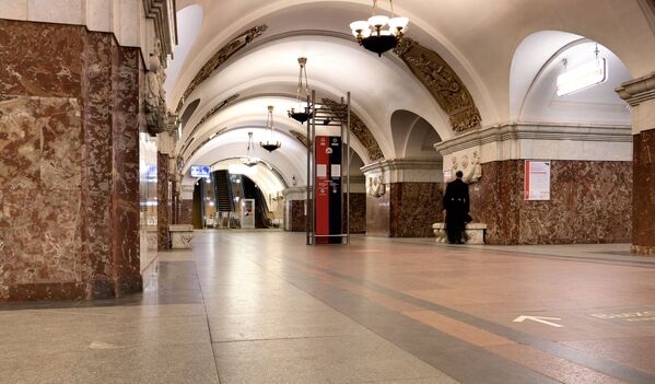 Stanica Krasnopresnenska na liniji moskovskog metroa - Sputnik Srbija