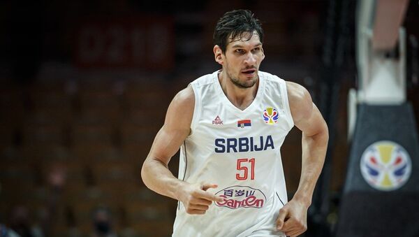 Reprezentativac Srbije Boban Marjanović na meču protiv Portorika - Sputnik Srbija