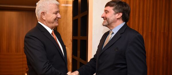 Душан Марковић и Метју Палмер - Sputnik Србија