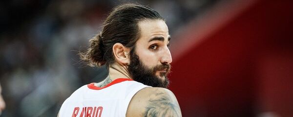 Шпански плејмејкер Рики Рубио на утакмици против Пољске - Sputnik Србија