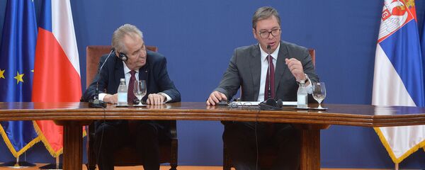 Miloš Zeman i Aleksandar Vučić - Sputnik Srbija