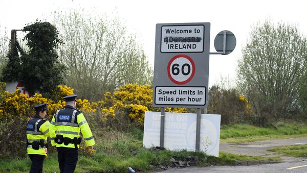 Irski policajci na granici između Irske i Severne Irske. - Sputnik Srbija