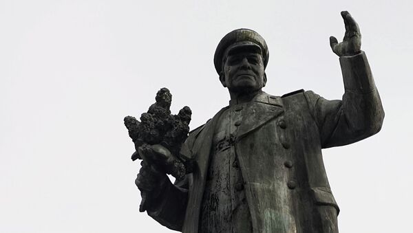 Споменик совјетском маршалу Ивану Коневу у Прагу - Sputnik Србија