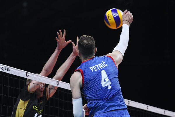 Пао вицешампион — одбојкаши Србије декласирали Немачку на отварању Европског првенства - Sputnik Србија