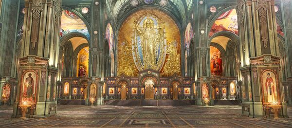 Проект Главного храма Вооруженных Сил России Проект Главного храма Вооруженных Сил России - Sputnik Србија