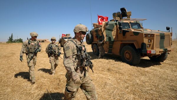 Амерички војници на заједничкој америчко-турској патроли у Сирији - Sputnik Србија