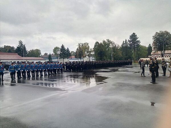 Они ће бранити Српску: Прво постројавање Жандармерије уз химну (фото, видео) - Sputnik Србија