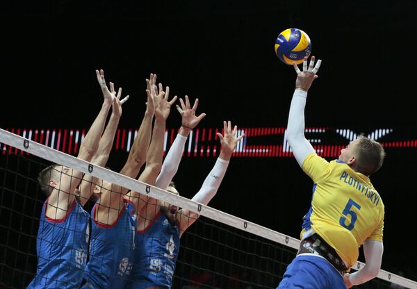 Srpski odbojkaši u polufinalu Evropskog prvenstva Srpski odbojkaši u polufinalu Evropskog prvenstva - Sputnik Srbija