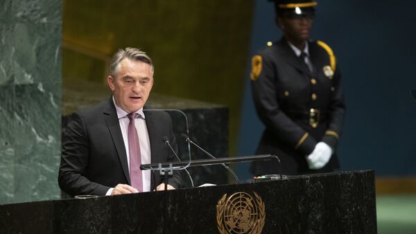 Жељко Комшић пред Генералном скупштином УН у Њујорку - Sputnik Србија