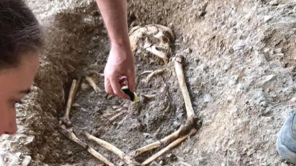 Скелет пронађен на локалитету Власац. - Sputnik Србија