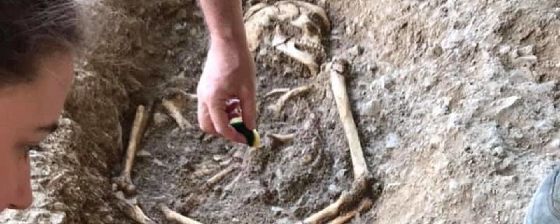 Skelet pronađen na lokalitetu Vlasac. - Sputnik Srbija, 1920, 29.09.2019