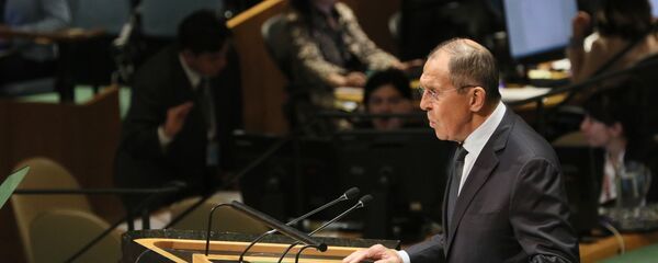 Министар спољних послова Русије Сергеј Лавров говори у Генералној скупштини УН Министар спољних послова Русије Сергеј Лавров говори у Генералној скупштини УН - Sputnik Србија