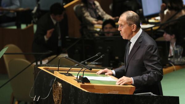 Ministar spoljnih poslova Rusije Sergej Lavrov govori u Generalnoj skupštini UN  - Sputnik Srbija