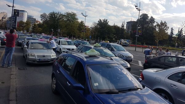 Protest taksista - Sputnik Srbija