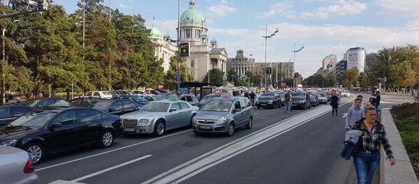 Protest taksista, Beograd - Sputnik Srbija