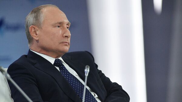 Predsednik Rusije Vladimir Putin, zasedanje kluba Valdaj - Sputnik Srbija
