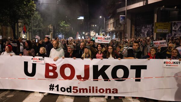 Protest 1 od 5 miliona u Beogradu - Sputnik Srbija