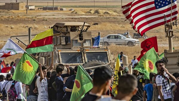 Sirijski Kurdi sa američkim snagama - Sputnik Srbija