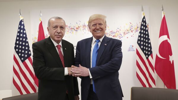 Реџеп Таип Ердоган и Доналд Трамп - Sputnik Србија